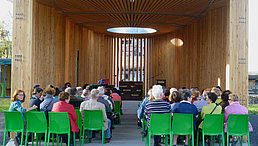 Friedensgottesdienste am Europatag im Kirchenpavillon in Landau... 